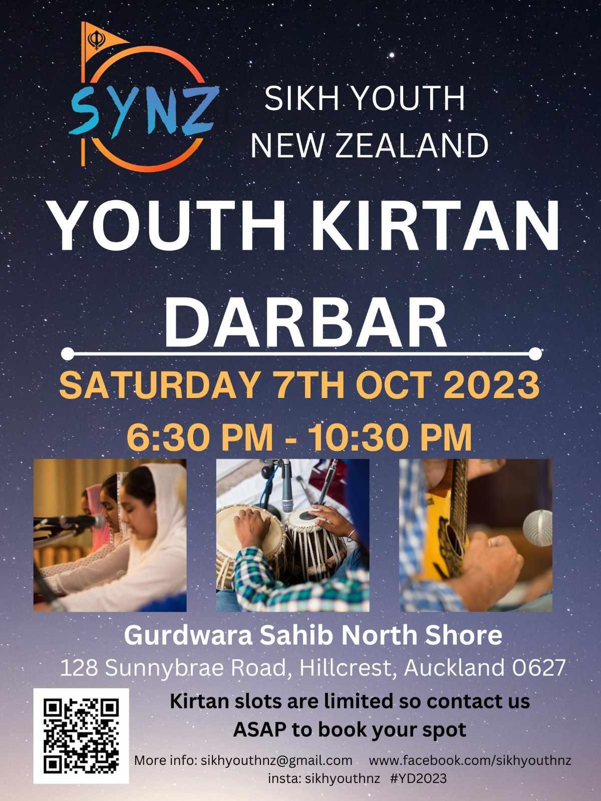 Poster for Sikh Youth Kirtan Diwan - 2023